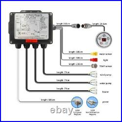 110/220V Spa Control Panel with LCD Screen Bathtub Control System for Hot Tub IPX5