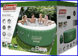 120 Jet Inflatable Hot Tub Indoor Outdoor Jacuzzi Backyard Deck Heat Pool Lights