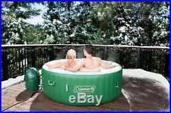 120 Jet Inflatable Hot Tub Indoor Outdoor Jacuzzi Backyard Deck Heat Pool Lights