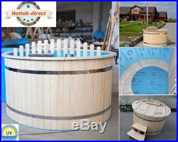 Ø 1.80m WOODEN HOT TUB WITH PLASTIC inner- 12 years producing experience