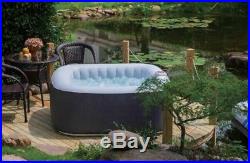 25A3 Aqua Spa Spa Gonflable Black Outdoor Pool 4 Person