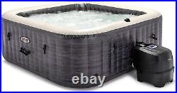 28451EP Purespa plus 6 Person Portable Inflatable Square Hot Tub Spa with 170 Bu