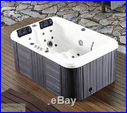 2 PERSON HOT TUB SPA INDOOR Hydrotherapy 31 Jet 2 Loungers 220v Inside Cover New