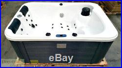 2 PERSON HOT TUB SPA INDOOR Hydrotherapy 31 Jet 2 Loungers 220v Inside Cover New