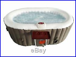 2 Person Oval Inflatable Hot Tub Spa Jacuzzi Bubble Massage Bath Pool and Cover
