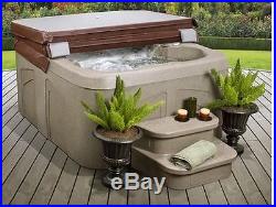 4 Person 12-Jet Spa Deluxe Hot Tub Water Jacuzzi Lights Control Pool Backyard