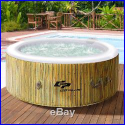4 Person Inflatable Hot Tub Outdoor Jets Portable Heated Bubble Massage Spa Ne