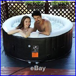 4 Person Inflatable Hot Tub Portable Outdoor Jets Bubble Massage with Accessories