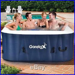 4-Person Inflatable Hot Tub Portable Outdoor Spa Bubble Jet Leisure Massage Spa