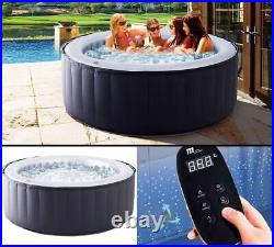 4 Person Inflatable Hot Tub Spa Bubble Indoor Outdoor Garden Pool Filters