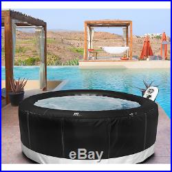 4 Person Inflatable Hot Tub Spa Jacuzzi Patio Pool Therapeutic Relaxation Bath