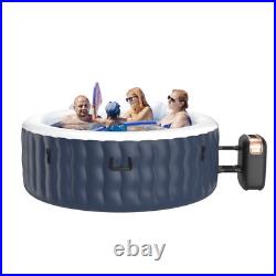 4 Person Inflatable Hot Tub Spa with 108 Massage Bubble Jets
