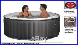 4 Person Inflatable Portable Heated Hot Tub Spa