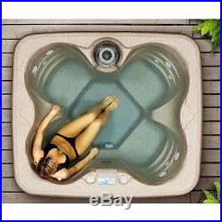 4-Person Jacuzzi Hot Tub Spa Heated Bubble withMatching Step & Thermal Hard Cover