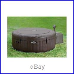 4 Person Portable Hot Tub Inflatable Spa Heated Jacuzzi with Jet Massage Outdoor