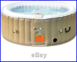 4-Person Portable Inflatable Bubble Massage Spa Hot Tub Filter Cartridge Beige
