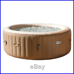 4 Person Portable Inflatable Hot Tub Spa Heated Bubble with Cover Outdoor Living