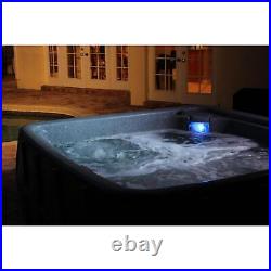 5 Person Jacuzzi Hot Tub with Water Purification System 29 Jet Lightweight Gray