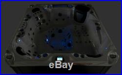 5 Person Outdoor Whirlpool Lounger Spa Hot Tub w Cover, LED Lights-88 Jets