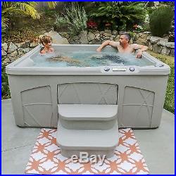 5 Person Plug n Play Hot Tub Spa 28 JETS 6 Color LED Locking Cover. MORE