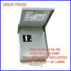60 AMP GFCI GFI Spa Hot Tub Disconnect with outdoor box 60A Subpanel NEW