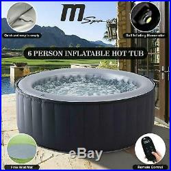 6 Bathers Inflatable Hot Tub Spa Jacuzzi Home Holiday Garden Fun Accessories