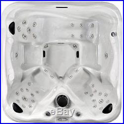 6-PERSON GOSPA 2017 HOT TUB PATIO WHIRLPOOL BATH THERAPY w COVER, LIGHTS-42 JETS