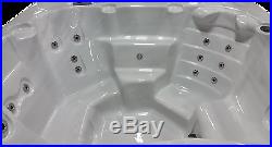 6 Person 110V Outdoor Whirlpool Spa Hot Tub with 22 Therapy Stainless Steel Jets