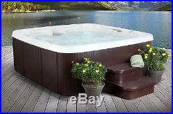 6 Person 65 Jet Primo Hot Tub Spa Mahogany with Steps Cover Waterfall 7 Seats