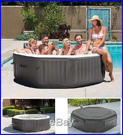 6-Person Hot Tub Water Spa Inflatable Portable Heated Pool 140 Bubble Jet, Intex
