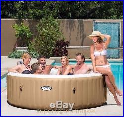 6 Person Hot Tub Water Spa Inflatable Portable Heated Pool Bubble Jets Treatment