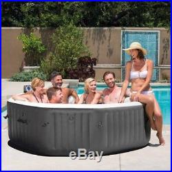 6-Person Hot Tub Water Spa Inflatable Portable Heated Sauna Pool 140 Bubble Jet