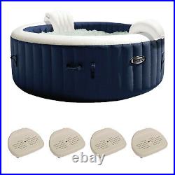 6 Person Inflatable Hot Tub Bubble Jet Spa, PureSpa Slip-Resistant Seat(4 Pack)