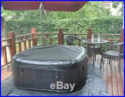 6 Person Inflatable Hot Tub Portable Outdoor Massage Spa Leisure With Cover