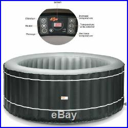 6-Person Inflatable Hot Tub Portable Outdoor Spa Bubble Jet Leisure Massage Spa
