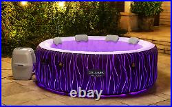 6 Person Inflatable Hot Tub Spa Portable Saluspa Pool Jacuzzi with LED Lights