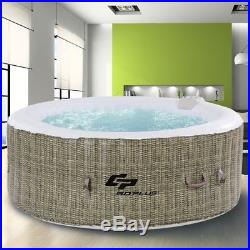 6 Person Inflatable Hot Tub for Portable Outdoor Jets Bubble Massage Spa Relaxin