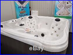 6 Person Outdoor Whirlpool Lounger Spa Hot Tub w Cover, Lights-50 Jets