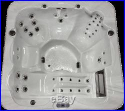 6 Person Outdoor Whirlpool Lounger Spa Hot Tub with 46 Therapy Stainless St Jets