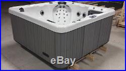 6 Person Outdoor Whirlpool Lounger Spa Hot Tub with 63 Therapy Stainless St Jets