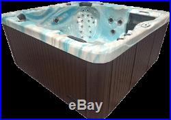 6 Person Outdoor Whirlpool Lounger Spa Hot Tub with 67 Therapy Stainless St Jets