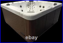 6 Person Outdoor Whirlpool Lounger Spa Hot Tub with 67 Therapy Stainless St Jets