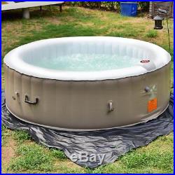 6 Person Portable Inflatable Hot Tub for Outdoor Jets Bubble Massage Spa Relaxin
