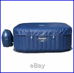 6-Person Portable Inflatable Spa Hot Tub Bundled with Attachable Cup Holder
