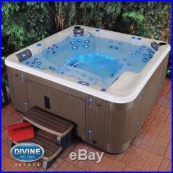 7 Person Deluxe Hot Tub Ultra Massage 115-Jet Spa Wifi Lights Bluetooth Audio