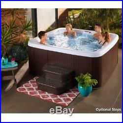 7-Person Jacuzzi Bubble Massager Hot Tub 22-Jet Plug & Play Spa Waterfall Cover