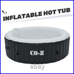 7ft Portable Hot Tub Inflatable Spa Tub for Sauna Therapeutic Baths 6 Person
