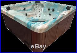 8 Person Outdoor Whirlpool Spa Hot Tub with 58 Therapy Stainless Steel Jets