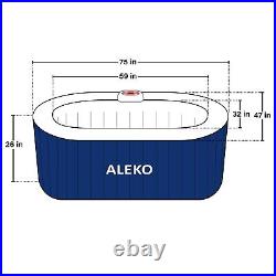 ALEKO 2-Person 100-Jet Inflatable Hot Tub with Drink Tray
