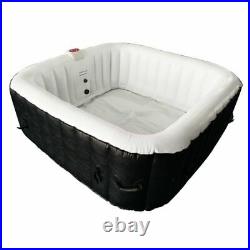 ALEKO 6 Person Portable Inflatable Hot Tub Home Spa Indoor Outdoor 73x73 x26 in